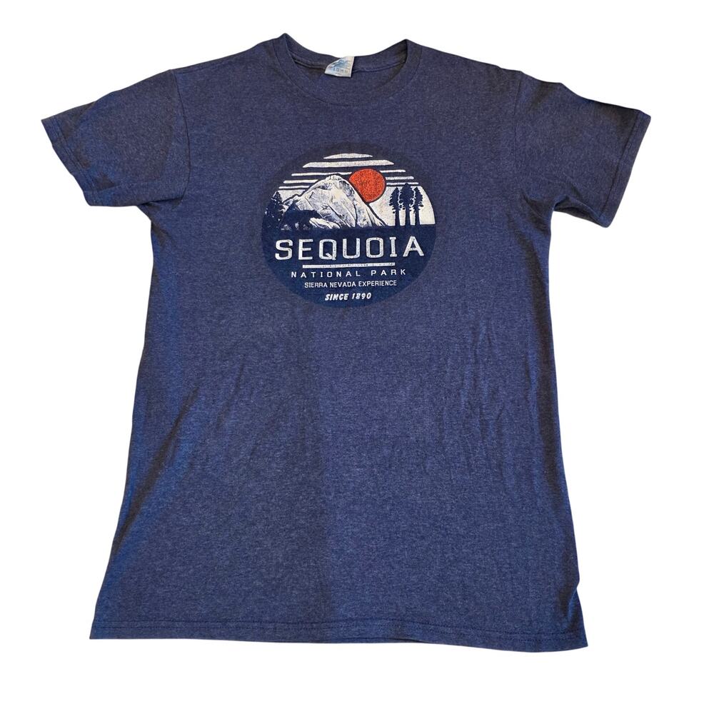 Sequoia National Park Graphic T Shirt Delta Pro Weight Heather Blue Outdoor Tee